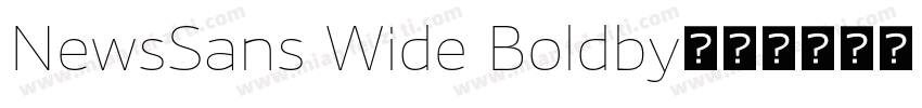 NewsSans Wide Boldby字体转换